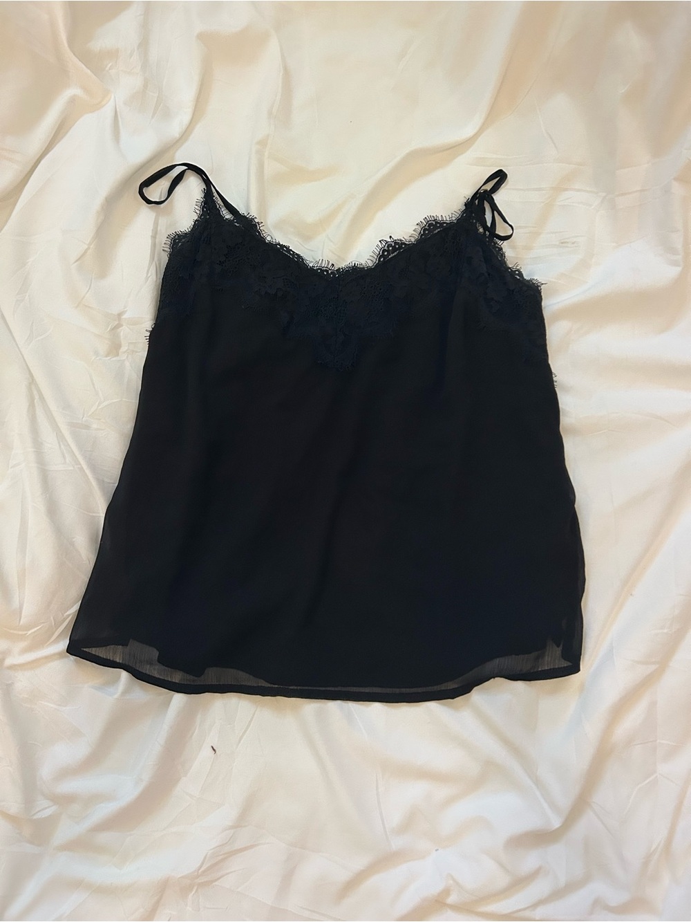 Abercrombie & Fitch Black Lace-Trim Camisole